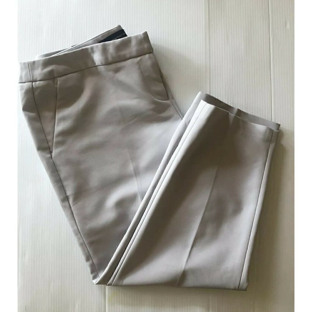 Amanda Chelsea Contemporary Low Rise Slim Hip and Thigh Trousers Pants DoveGrey - Picture 10 of 12